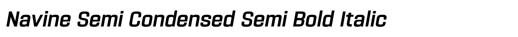 Navine Semi Condensed Semi Bold Italic image